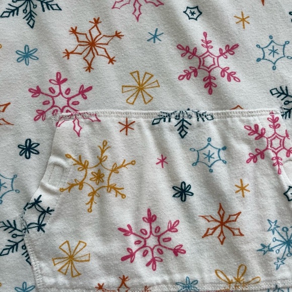 Cat & Jack Toddler Girls' Winter Dress Short Sleeve Holiday Dress snowflake 5T - Picture 3 of 5